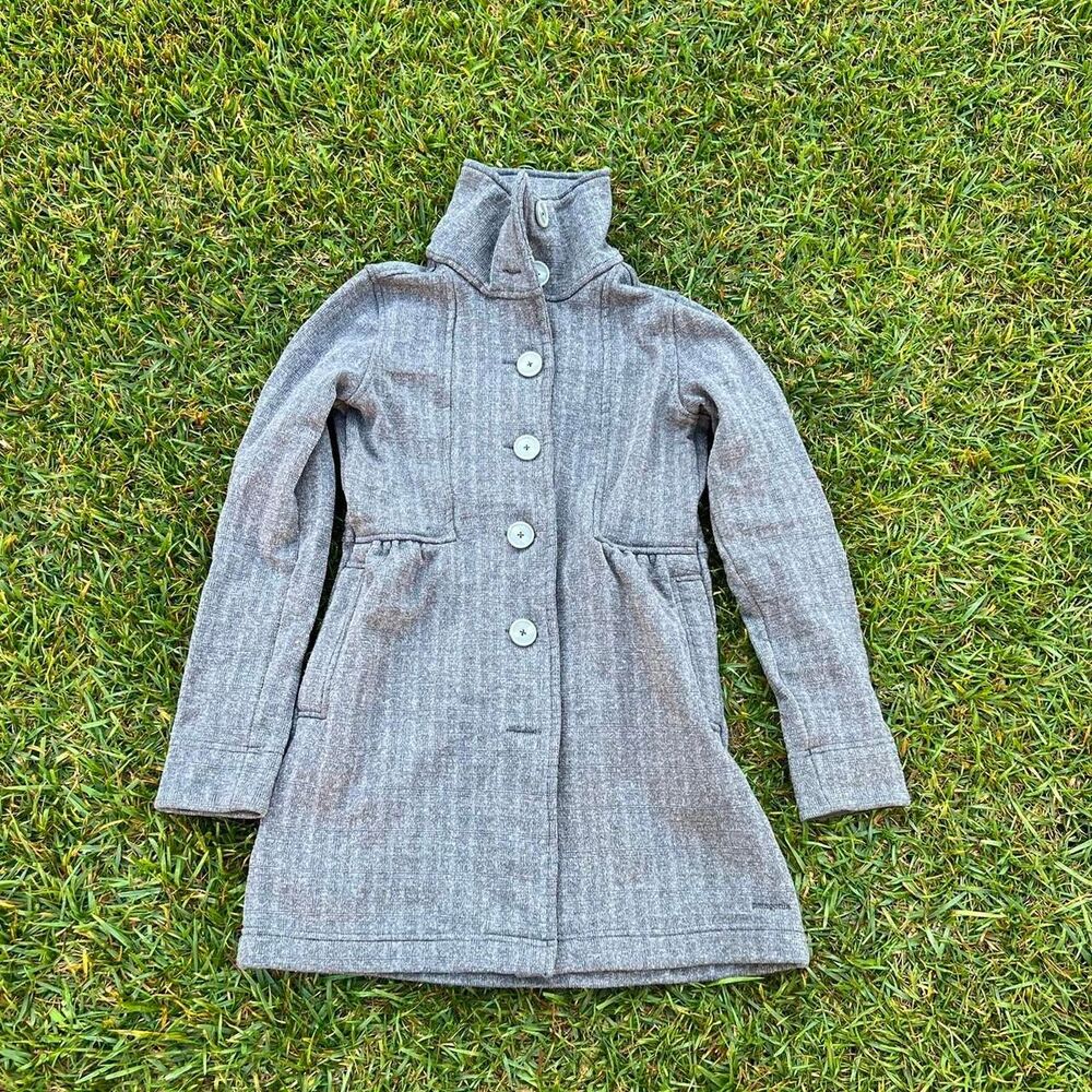 Patagonia buttoned coat gray women’s size S Small rare